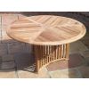1.5m Teak Circular Radar Table with 6 Marley Chairs - With or Without Arms  - 4
